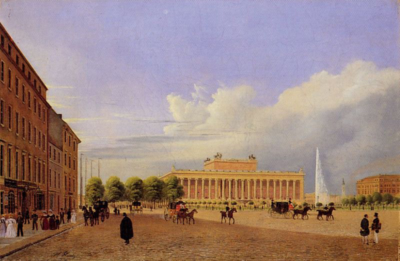 Berlin, Altes Museum von der Schlossfreiheit aus